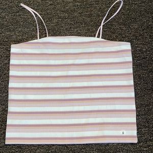 Small striped American Eagle string strap tank top